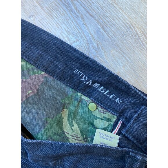 PRPS Rit‎ Rambler Mens Button-Fly Black Denim Jeans Size 31 - Picture 6 of 12